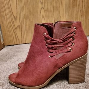 Open toe boot